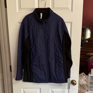 Ideology Quilted Navy and Black Jacket size 2x